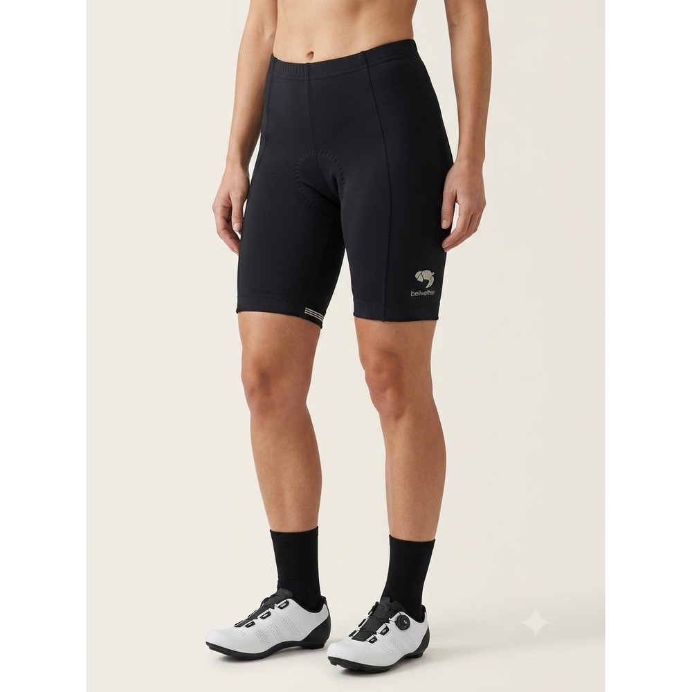 Bellwether Womens Black Padded Cycling Shorts Style 352 Size Medium Biker Shorts
